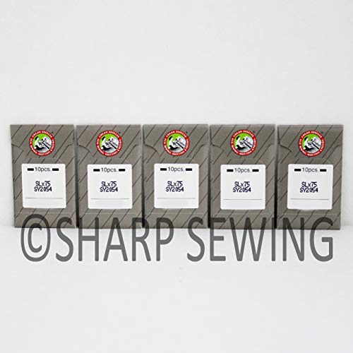 50 Organ SLX75 SERGER OVERLOCK 2054 16X75 Singer 14U Sewing Needle Sharp OR Ball Point Multiple Sizes! (Metric 90/14 (Ball Point))