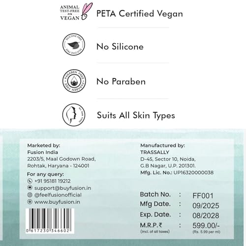 Image of Oil Free Aqua Based Calming Moisturizer with Japanese Fermented Rice, PhytoCelltec Alp Rose, Bakuchiol, Ceramide, Peptide & Hyaluronic Acid | Hydrates skin | Reduces Skin Dullness | Oil Free & Lightweight | For All Skin Types | Men & Women | 100 ml