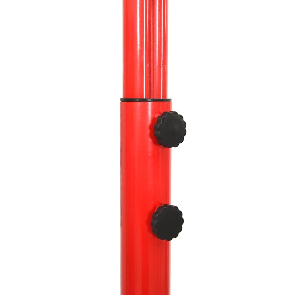 Tragbares Basketball-Set höhenverstellbar 200-236 cm mit Eisenring, 3-farbigem Netz, Ball und Pumpe freistehend für Indoor Outdoor Spiel und Training im Garten Zimmer