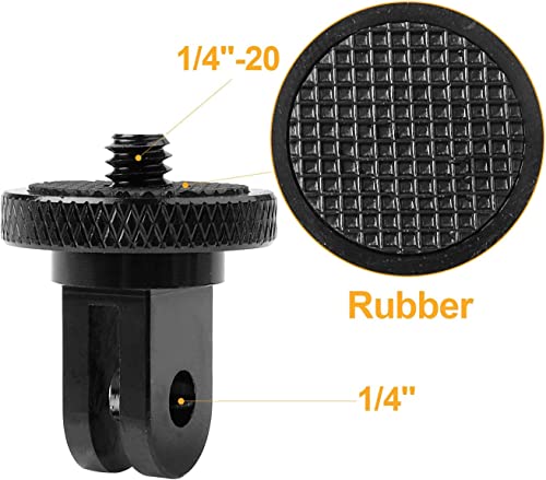 Image of SHOPEE 2PCS Tripod Mount Adapter, Camera Mount Adapter, 1 /4 inch -20 Tripod Adapter Compatible with Gopro Hero Sony Xiaomi yi Sjcam Action Cameras and Other Standard 1 /4 Accessories