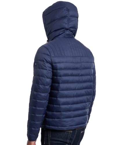 Image of Tommy Hilfiger Men's Down Alternative Hooded Puffer Jacket (Standard and Big & Tall)