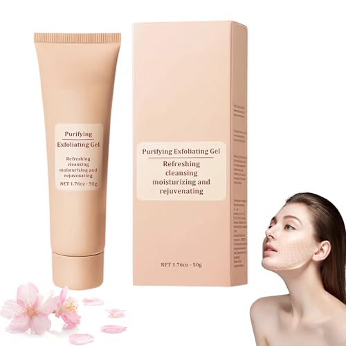 Purifying Exfoliating Gel Facial Exfoliator Cleanser Deep Cleansing Face and Body Exfoliating Scrub Gel Moisturizing Cleanses Skin Give Cleans Dirt & Oils (1 Pack)