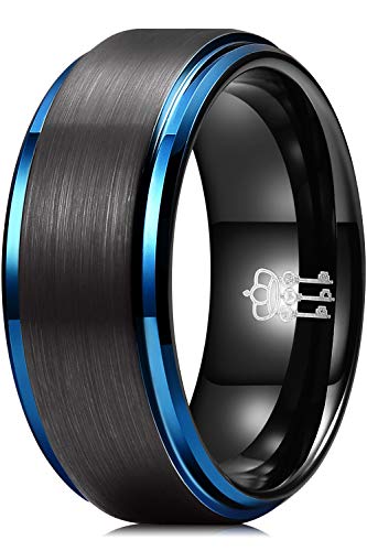 Tungstène Three Keys Jewelry anneau géométrique ultra résistant