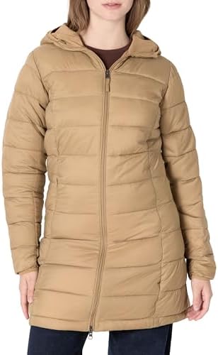 Amazon Essentials Women's Lightweight Water-Resistant Packable Hooded Puffer Jacket (Available in Plus Size)