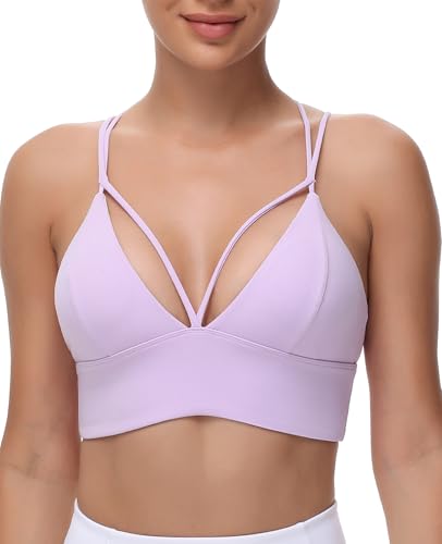 Image of MotoRun Bralettes for Women, Strappy Sports Bra Push up Bralette Sexy Bras Rave Top