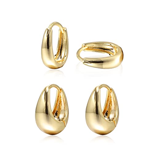 fashion gold hoop earrings