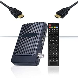 hd-line Sat HD Receiver Digitaler – (HDTV, DVB-S/S2, Full HD 1080P) [HDMI, 2X USB 2.0, voorgeprogrammeerd voor Astra Hotbird Turquoise)