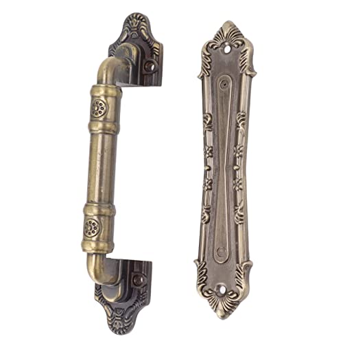 Door Handle Set Barn Door Pull Handle Antique Electroplated Gate Pull Sliding Door Handle for Gate Garage Sheds Cabinet Wardrobe