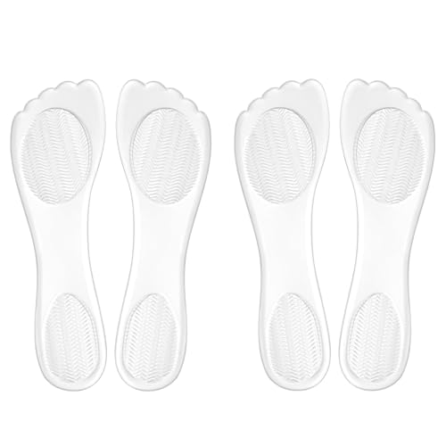 Image of 2 Pairs Weight Shifting Insoles for High Heels, 3 /4 Length Invisible High Heel Comfort Pads Prevent Slipping, Gel Insoles for Women, Sandals, Flats, and Highheels (Clear)