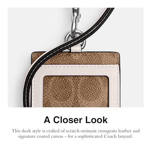 Coach Lanyard Id, Chalk4