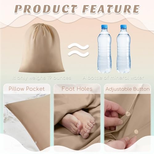 Image of Irenare Self Tan Sleep Sack Reusable Body Self Tanners Lightweight Breathable Tanning Sleeping Sac for Bed Travel Sleeping Bag