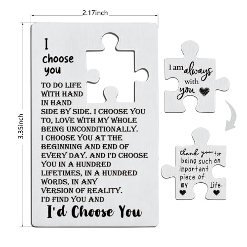 llxxeyopqdxz Wedding Gifts for Husband from Wife, Wallet Card Love Gift for Men, Birthday Card for Husband, Romantic Cards for Husband, Gifts for Boyfriend, Wallet Inserts2
