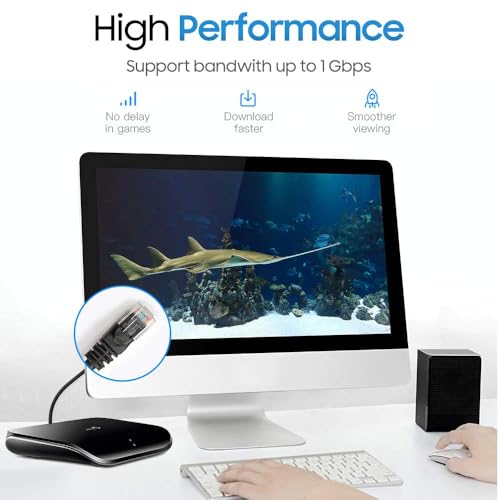 image for Cmple - Cat5e Ethernet Cable 3 ft, 350 MHz UTP Cat 5e Ethernet Patch C