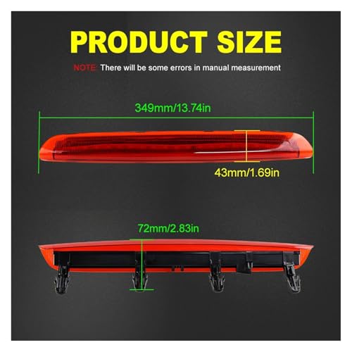 Feu stop LED Audi A3 S3 RS3 8P4945097C de 2004 à 2012 lentille rouge - 2