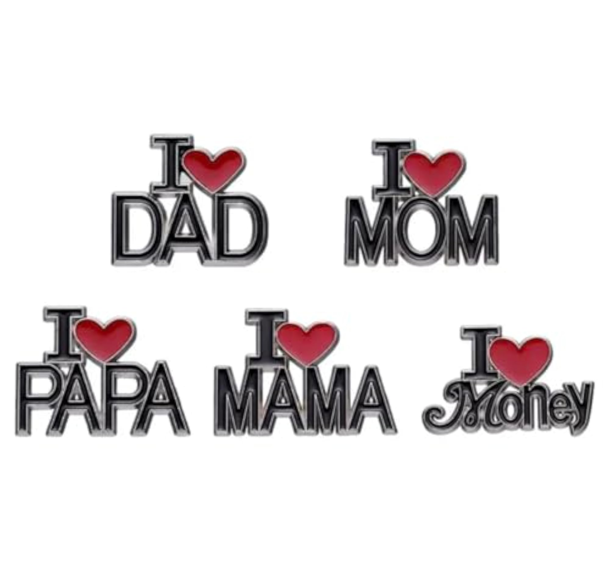 Creative Love Letter Metal Enamel Brooch for Mom