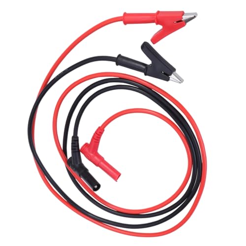 HEALEEP Banana to Alligator Clip Conversion Cable Test Lead Insulated Boots Easy Install