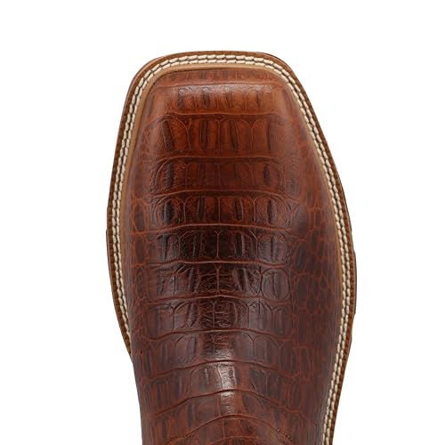 Image of Twisted X Men's 11 inch Western Work Boot, Square Toe with CellStretch, Copper Brown & Multi, 10 EE
