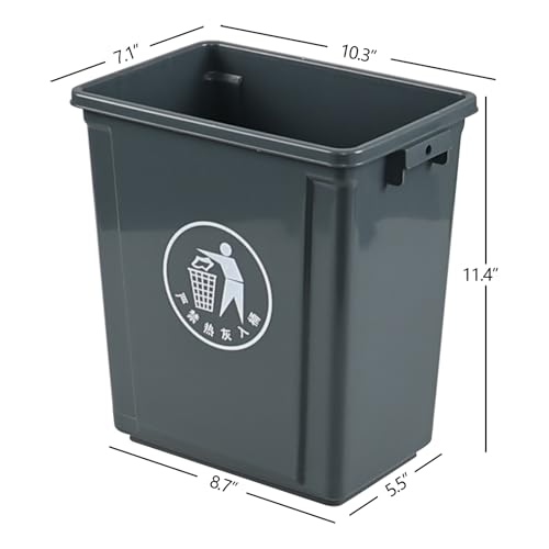 Corbeille de bureau 10L résolvant le manque de poubelles compactes en plastique