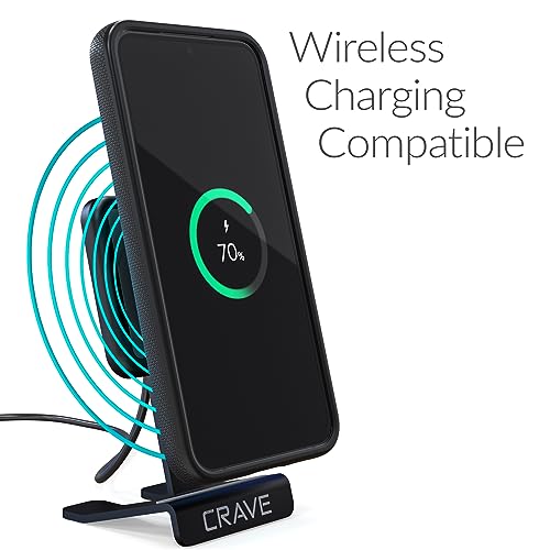Image of Crave for Samsung Galaxy S23 FE Case, Shockproof Protection Dual Layer Case for Samsung Galaxy S23 FE (6.4 inch) - Black