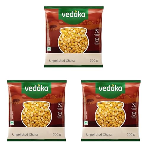 Image of Amazon Brand - Vedaka Popular Chana Dal, 500g (Pack of 3)
