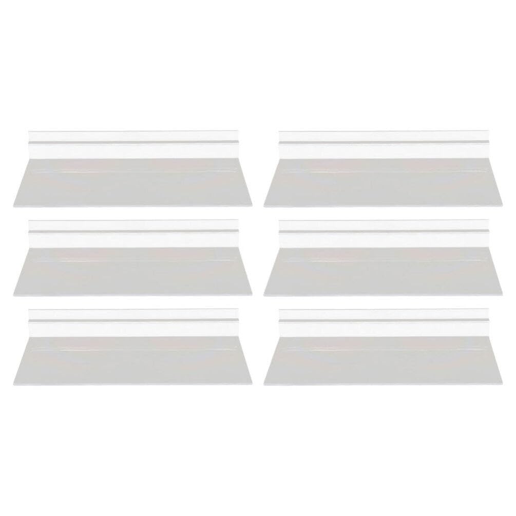 Housoutil Shoe Boxes Stackable Display Stand 6pcs Wall Shelves Slatwall Mount Space-Saving for Sneakers