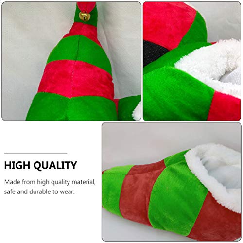 Ciabatte di Natale Rosso Verde Elfo Scarpe Indoor
