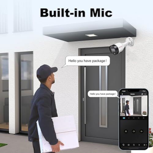 Image of CP Plus 4MP Bullet IP Camera 30 m IR & Warm Light Range with IP67 Weatherproof Protection, H.265 /H.264, PoE, 120 dB WDR, ICR, 3DNR, ROI, and Built-in mic [CP-UNC-TA41L3C-LQ]