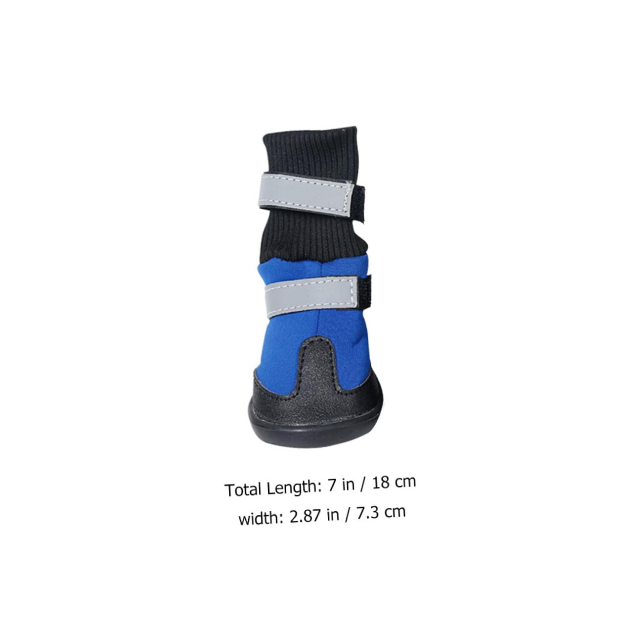 UPKOCH 4 Stück Hundeschneestiefel Warme Outdoor Pfotenstiefel für Mittlere und Große Hunde rutschfeste Winter Hundeschuhe mit Robustem Material und Schutzfunktion