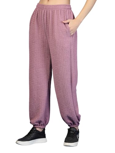 Image of UZARUS Women's Ultra-Soft Baggy Fit /Relaxed Fit Joggers with Side Pockets & Gripped Hem