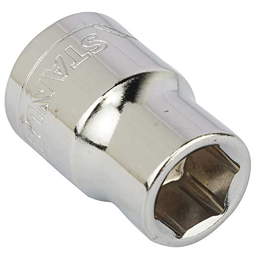 Image of STANLEY STMT72918-8B 3 /8-inch 10mm Chrome Vanadium Steel 6 Point Standard Socket (Silver)