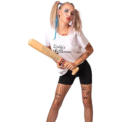 9pcs Harley Quinn Halloween Costumes For Women - One Size Fits All Accessory Set - Suitable For Adults & Children - Halloweenmania Is A UK Based Brand Cover