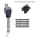 5 Pack 5 PIN 12V Relay with Harness 40/30 AMP Car Relays Automotive Relay 5-Pin 30/40A 12V SPDT with Interlocking Relay Socket and Wiring Harness Relay Harness Spdt 12V Volt Relay with Wiring Harness