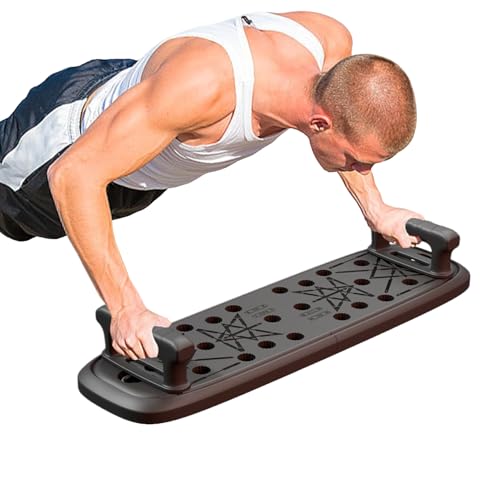 Fitness Pushup - Equipo de fitness para flexiones - Accesorios de entrenamiento de fuerza ajustables multifuncionales para moldear músculos, gimnasio, pecho, hombros y espalda