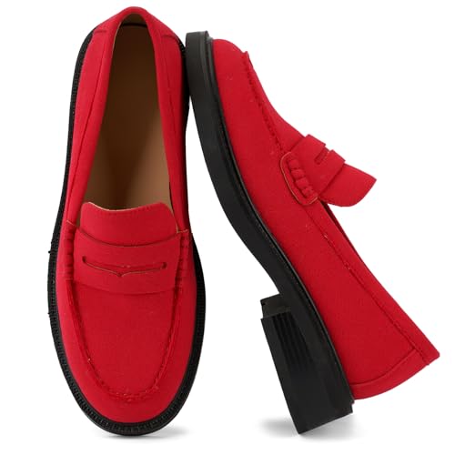 Image of Loafers for Women, Classic Penny Slip On Flat Dress Shoes