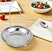 Zerodeko Weighing Scoop Pan with Chain for Hanging Dial Scale, Stainless Steel Manual Weighing Tray Suitable for Kitchen Baking Shopping and Industrial Use