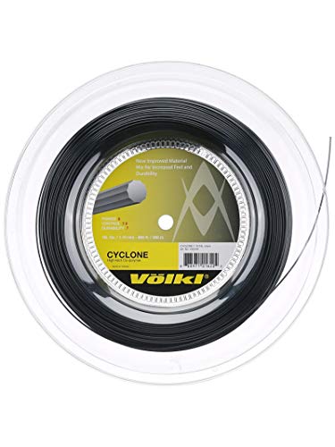 Volkl Cyclone Cordage - Raqueta para adulto, unisex, color negro, 200 m