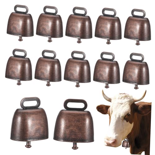 BESPORTBLE Crafted Metal Sheep Bells Pcs Animal Gate Bells Large Size Bronze for Farm Use