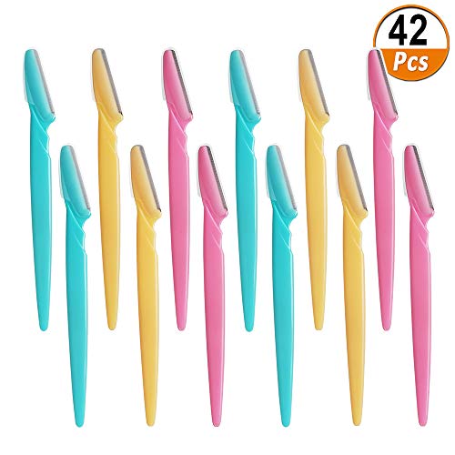 42 Pcs Eyebrow Razor Eyebrow Trimmer Shaver Shaver Facial Razor for Men Women