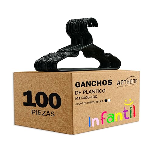 La Mejor Selección de Armarios para ordenadores de esta semana. 48 ArtHoof | 100 Ganchos para Ropa Niños | Gancho de Bebé - Infantil | Colgador - Organizador - Perchas de Plastico | Closet o Armarios | Orden - Organización