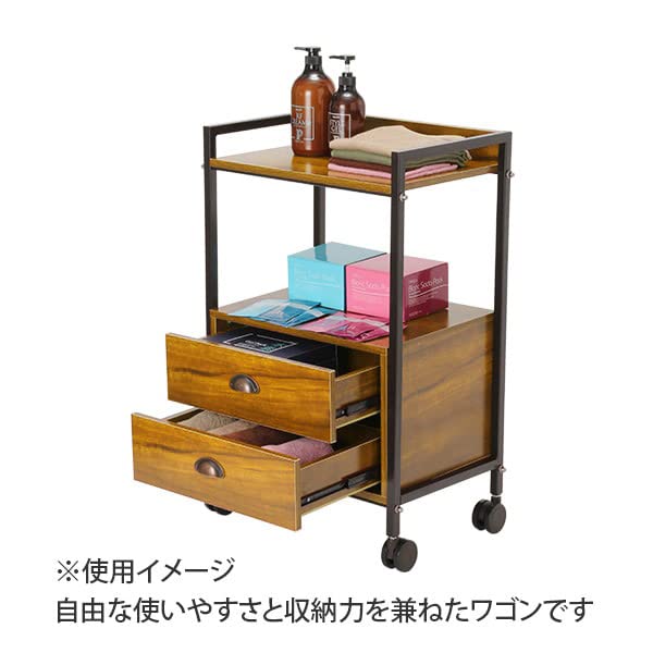 キャスター付！木製キッチンワゴン 楽天市場】ウッド 木製 ワゴン ラック キャスター付き エイジング