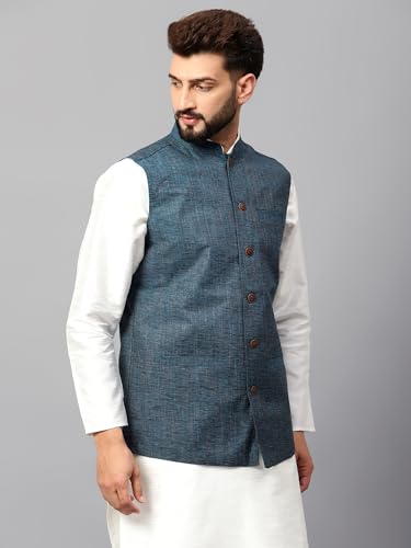 Image of LATEST CHIKAN Men's Traditional Cotton Nehru Jacket /Waistcoat