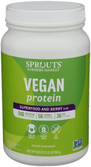 Generic Sprouts Superfood & Berry Vegan Protein - 33.9 oz