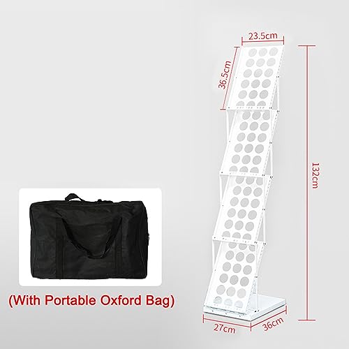 Présentoir pliable pour magazines porte-brochures blanc de bureau