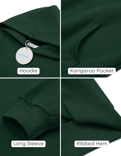 Image of Arshiner Unisex Kids Soft Pullover Hooded Sweatshirt with Pocket Basic Hoodies Sportswear Age 4-13 Years
