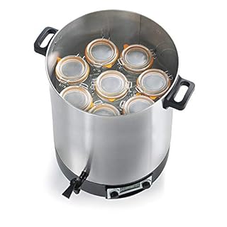 Stérilisateur De Bocaux Électrique Cuve Inox Avec Ecran Lcd, Robinet Et Minuteur 45l 2500w - STERI PRO INOX 45L LCD