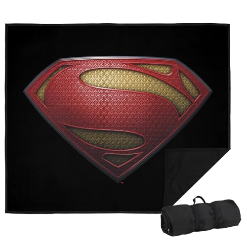 LOGOVISION Superman Picnic Outdoor Blanket, 50"x60" Man of Steel ...