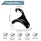 LIUCONGBD 6 Stücke Handtasche Kleiderbügel Haken Schrank, Lagerung Handtasche Haken, Tasche Rack Organizer für hängende Tote Bag Rucksäcke Schulranzen Crossovers Schal Gürtel und Krawatte(Schwarz)