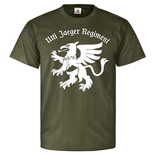 T-shirt Regiment Utin Finland Utti Jaeger vert taille XL militaire kaki
