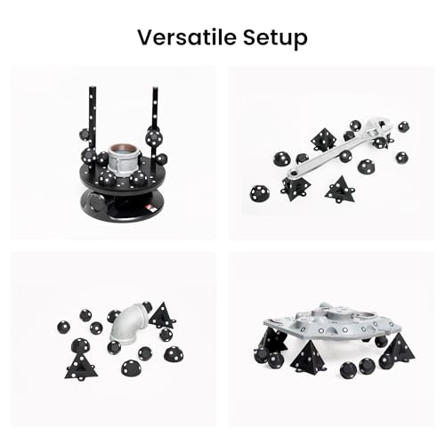 revopoint 28 pieces 3d marker block kit for 3d scanning 3d scanning markers for 3d scanners 3d tracking dots for preventing tracking loss and enhance accuracy magnetic 3d reference point marker