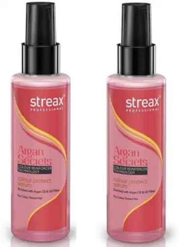 Streax Professional Argan Secrets Colour Protect Serum Pack of 2 (200 ml)